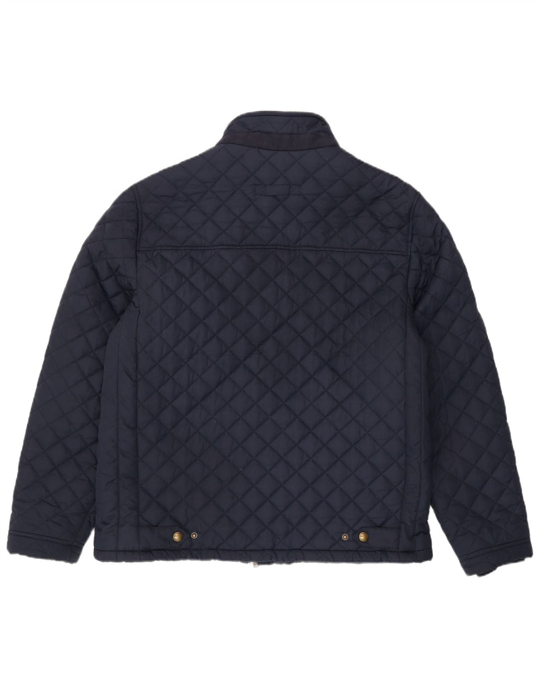 CREW TØJ Herre quiltet jakke UK 42 XL Navy Blue Polyester