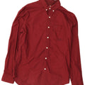 American Eagle Herre Classic Fit skjorte Medium Bourgogne bomuld