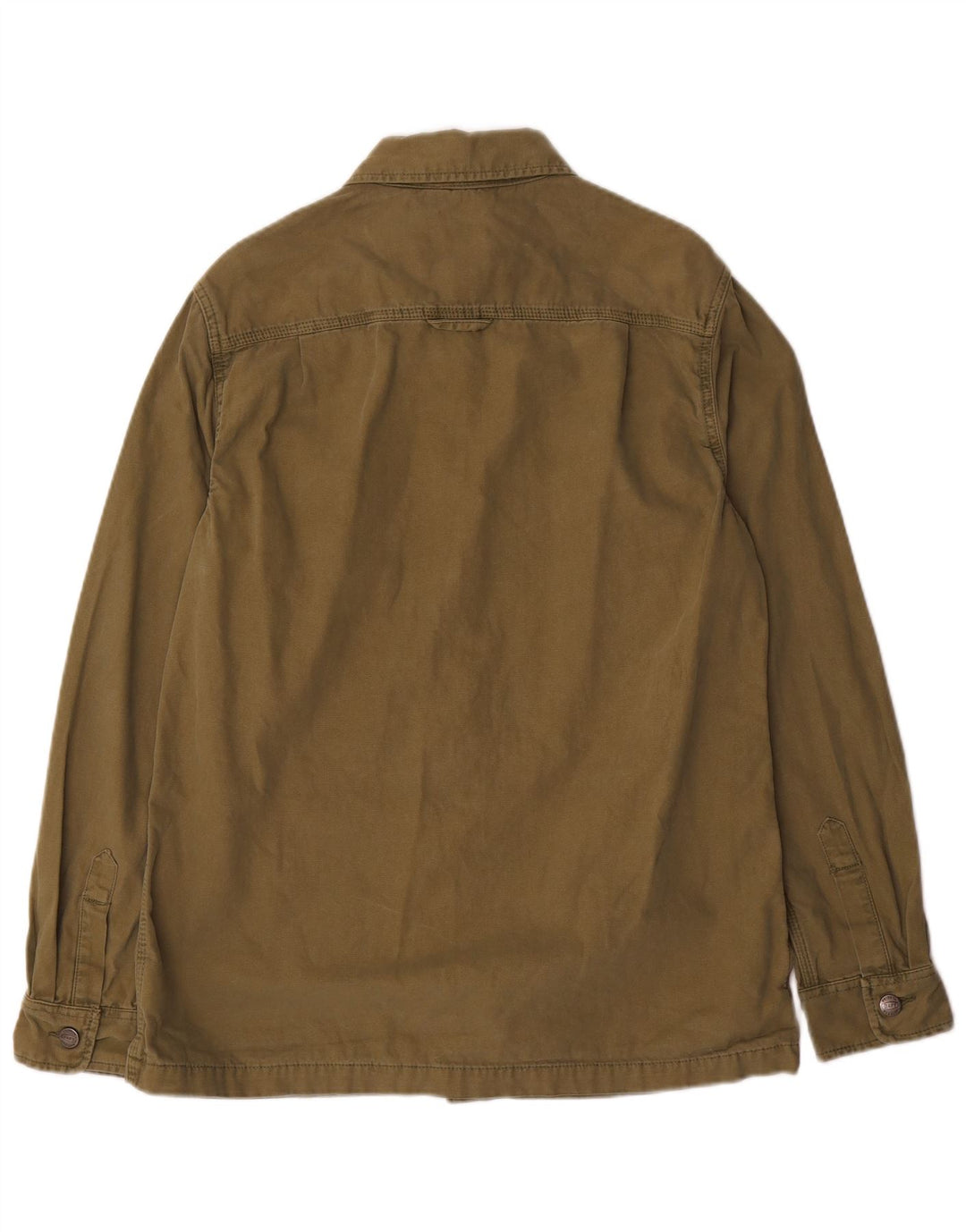 Superdry Herre Overshirt Skjorte Stor Khaki Bomuld