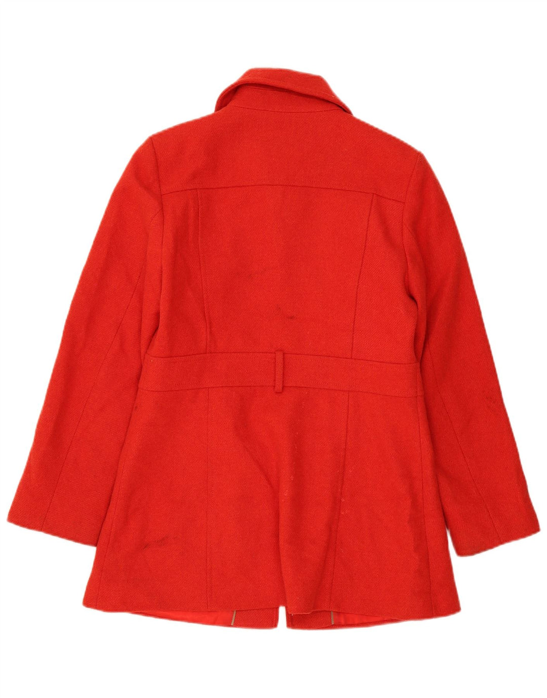 Marks & Spencer Dame Overfrakke UK 12 Medium Rød Akryl