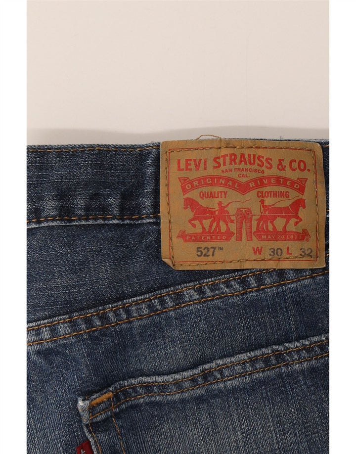 Levi's Herre 527 Slim Bootcut Jeans W30 L32 Blå Bomuld