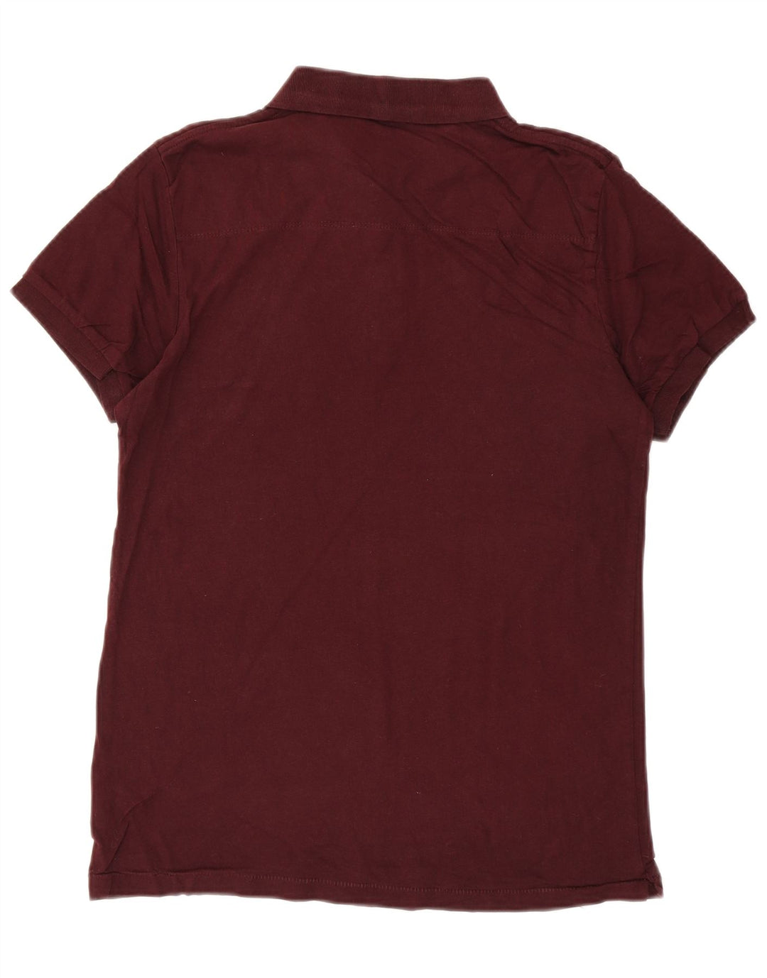 FRENCH CONNECTION Mens Polo Shirt Large Burgundy Cotton