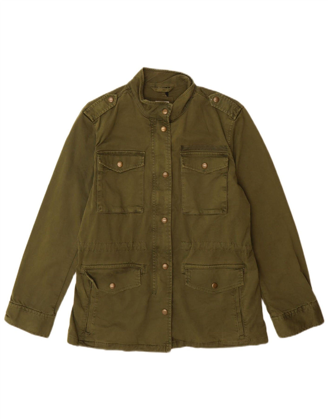 Gap Dame Oversized Military Jacket UK 10 Lille grøn bomuld