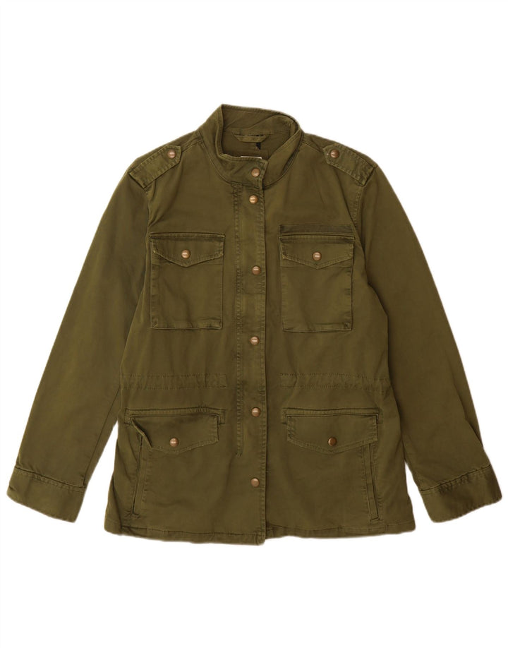 Gap Dame Oversized Military Jacket UK 10 Lille grøn bomuld