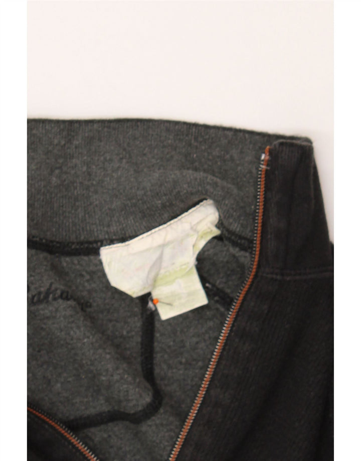 TOMMY BAHAMA Mens Zip Neck Sweatshirt Jumper Medium Black Cotton Vintage Tommy Bahama and Second-Hand Tommy Bahama from Messina Hembry 
