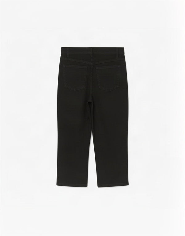 Marks & Spencer Dame Capri Jeans UK 14 Medium W30 L22 Sort Bomuld