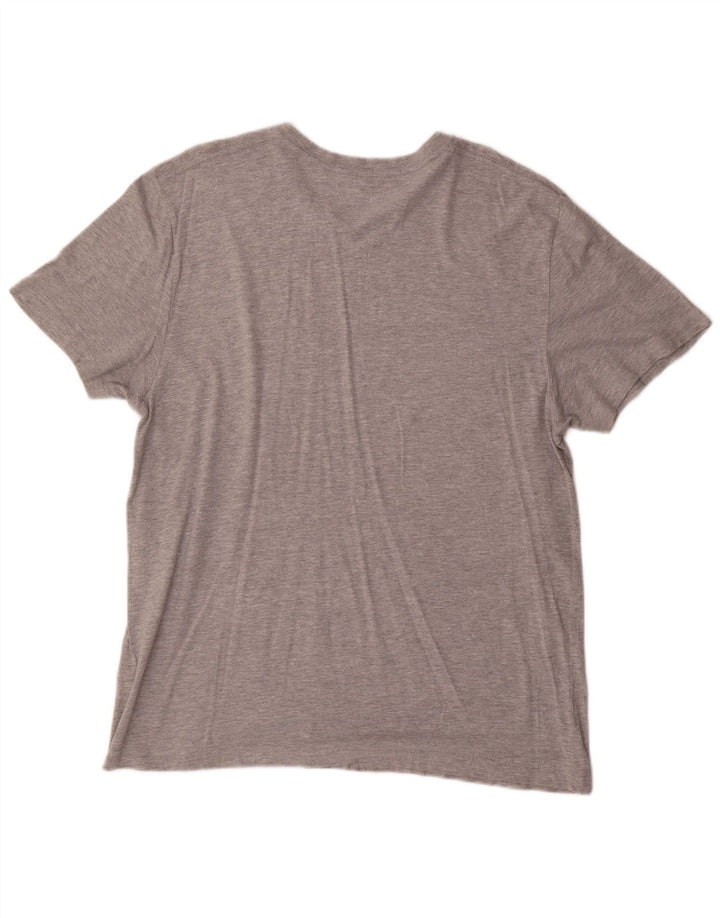 Abercrombie & Fitch Herre grafisk T-shirt Top XL Grå Bomuld