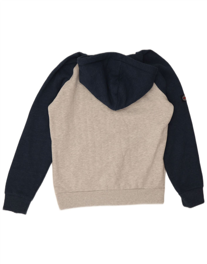 Superdry Grafisk hættetrøje til mænd mellemgrå Colourblock Bomuld