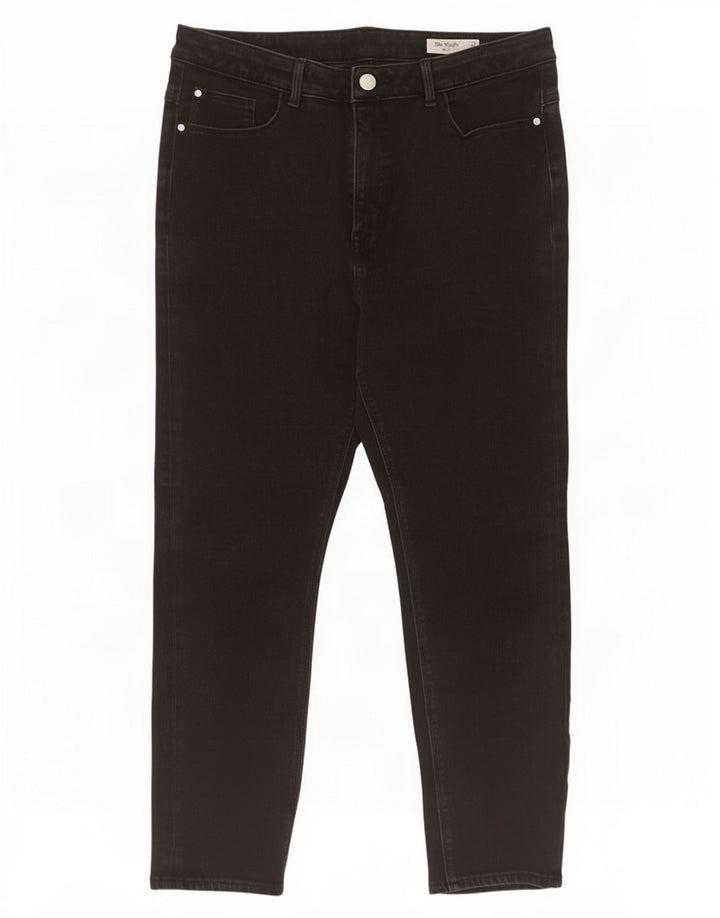 Marks & Spencer Womens The Magic Slim Jeans UK 16 Large W30 L27 Black
