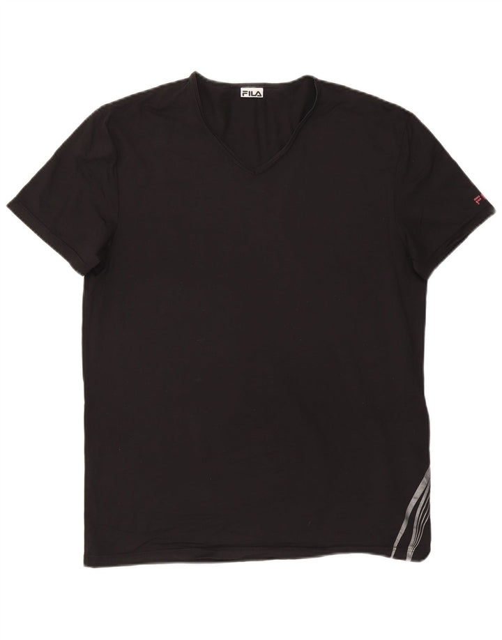 FILA Herre T-Shirt Top Stor Sort