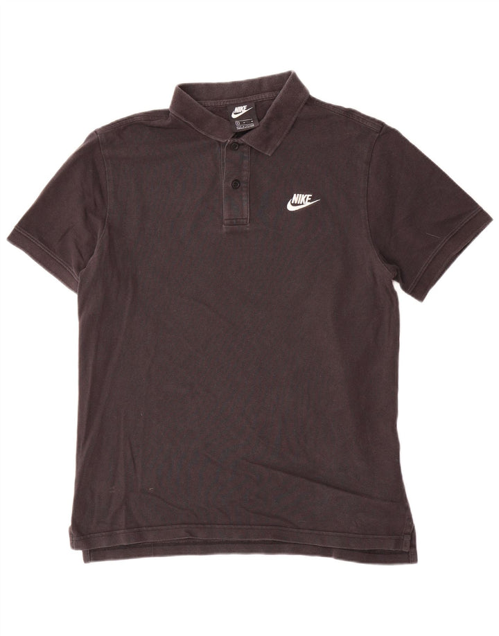 Nike poloshirt til mænd, medium sort bomuld