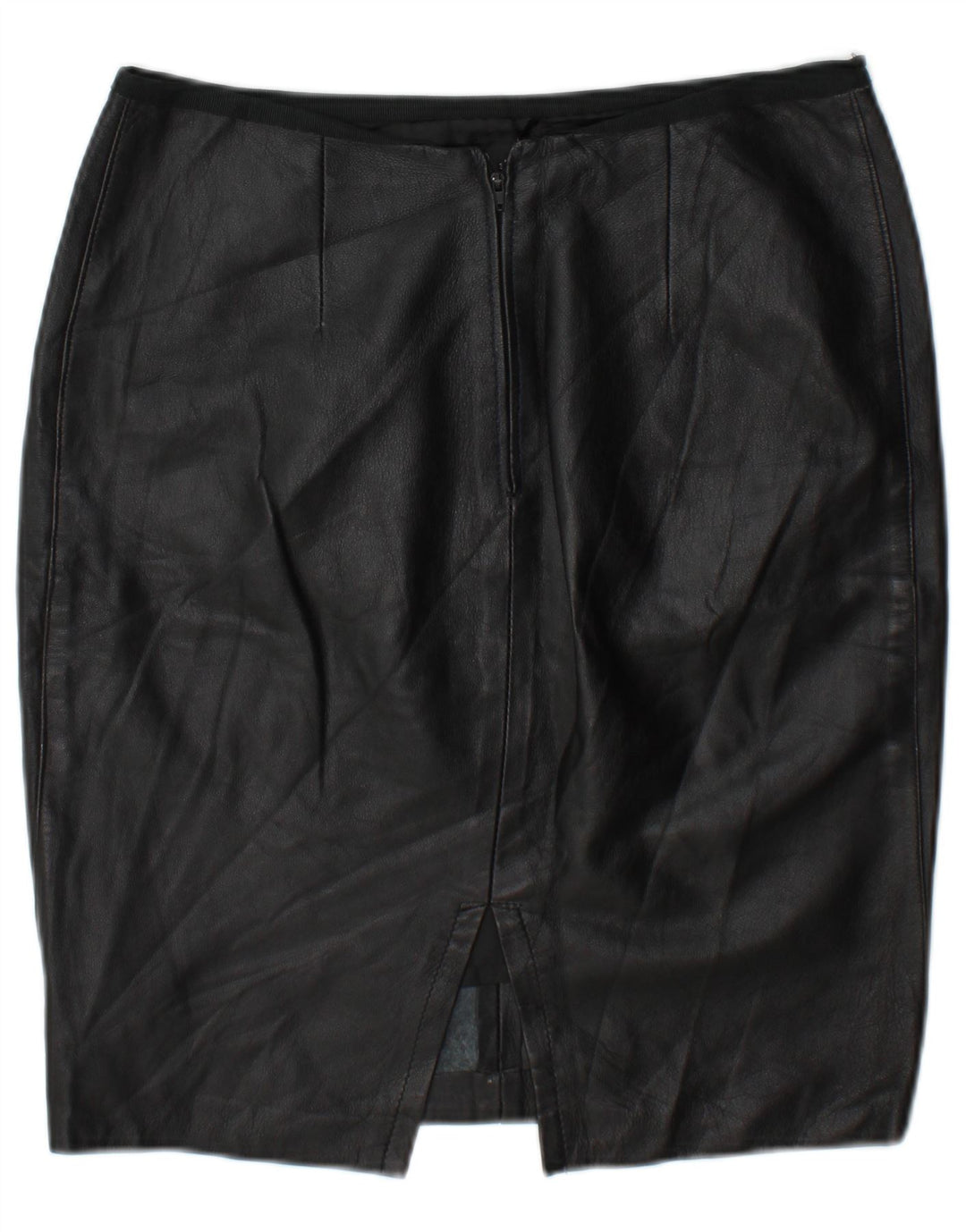 Vintage lædernederdel til kvinder W30 Medium Black
