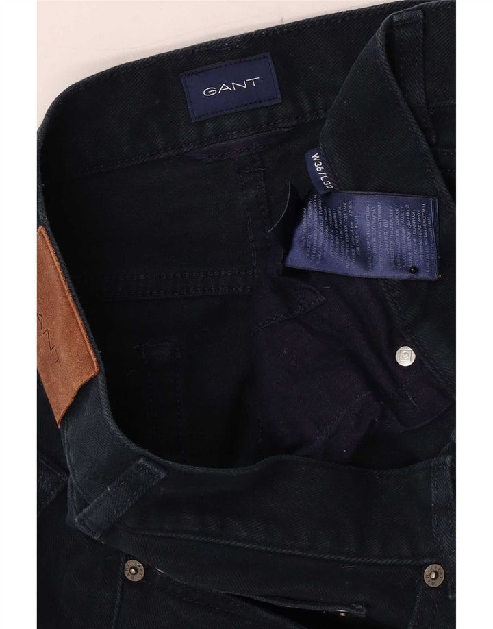 Gant Herre Regular Fit Straight Jeans W36 L32 Marineblå Bomuld