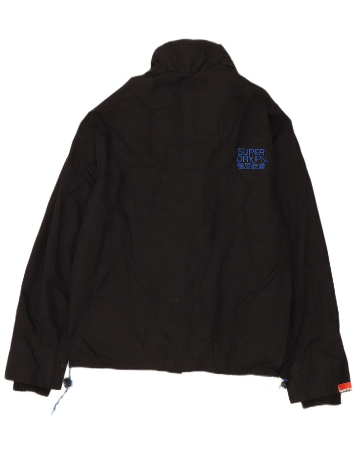 Superdry Mens The Windcheater Windbreaker Jacket Medium Black Nylon