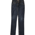 LEVI'S Womens 571 Slim Jeans W25 L32 Blue Cotton Vintage Levi's and Second-Hand Levi's from Messina Hembry 