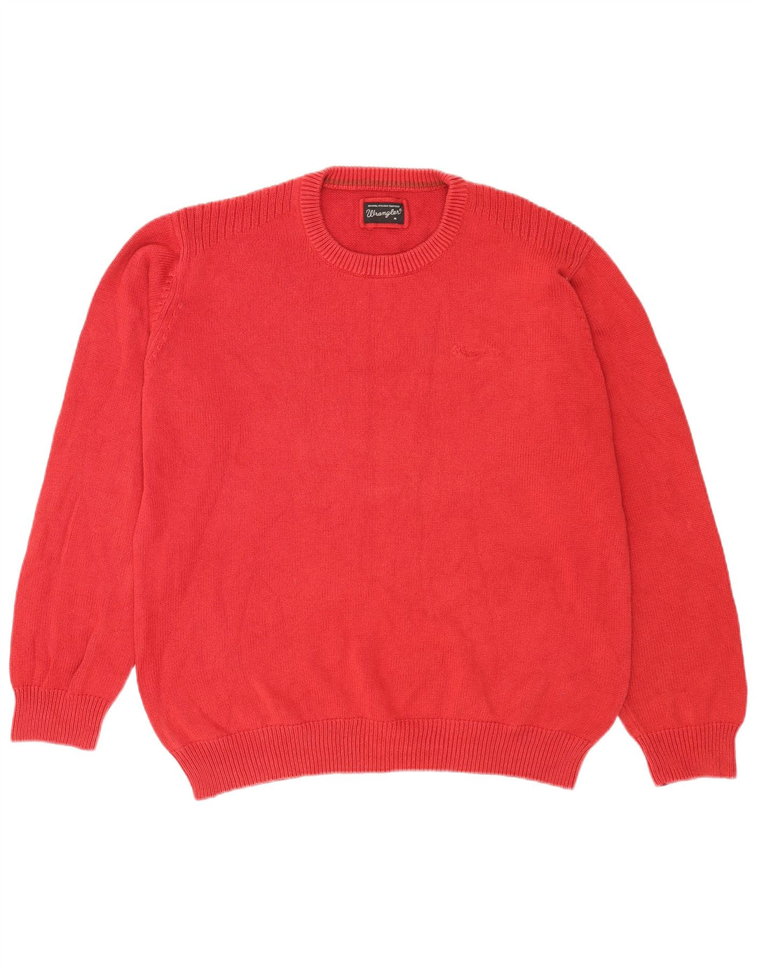 Wrangler Herre sweater med rund hals XL rød bomuld