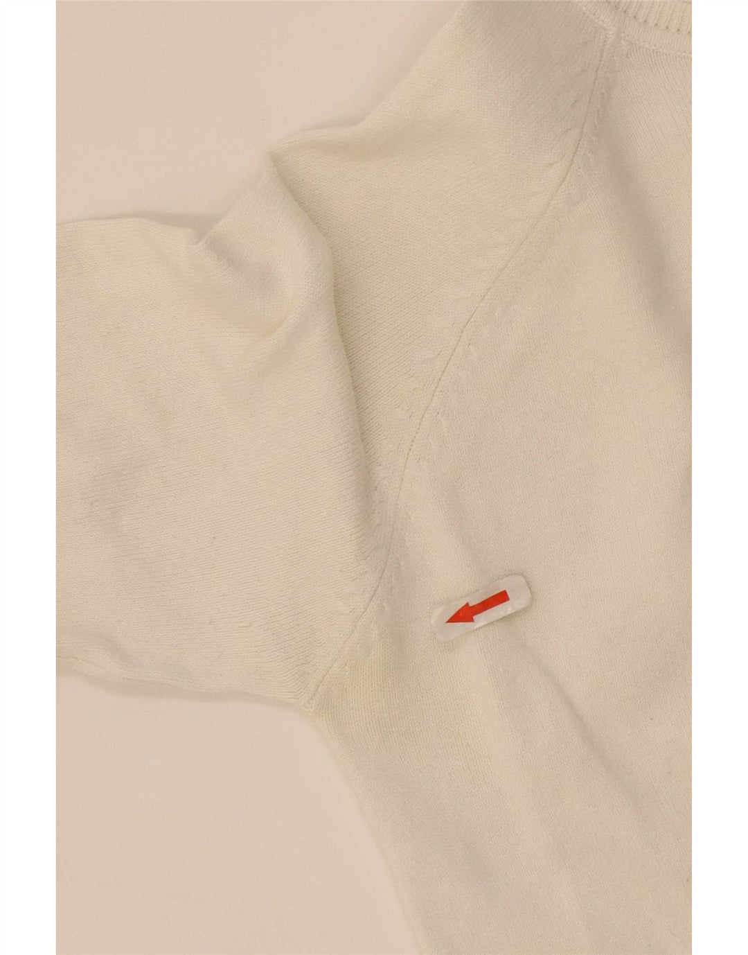 Zara Dame Cardigan Sweater UK 14 Stor Hvid Bomuld