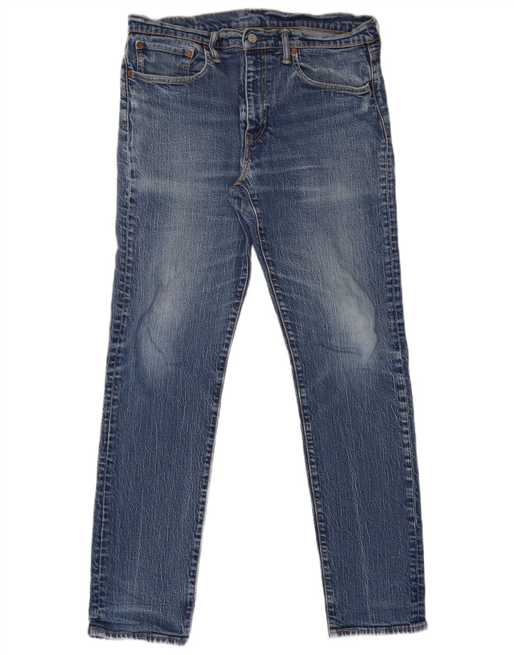 Levi's Herre 502 tilspidsede jeans W34 L34 blå bomuld