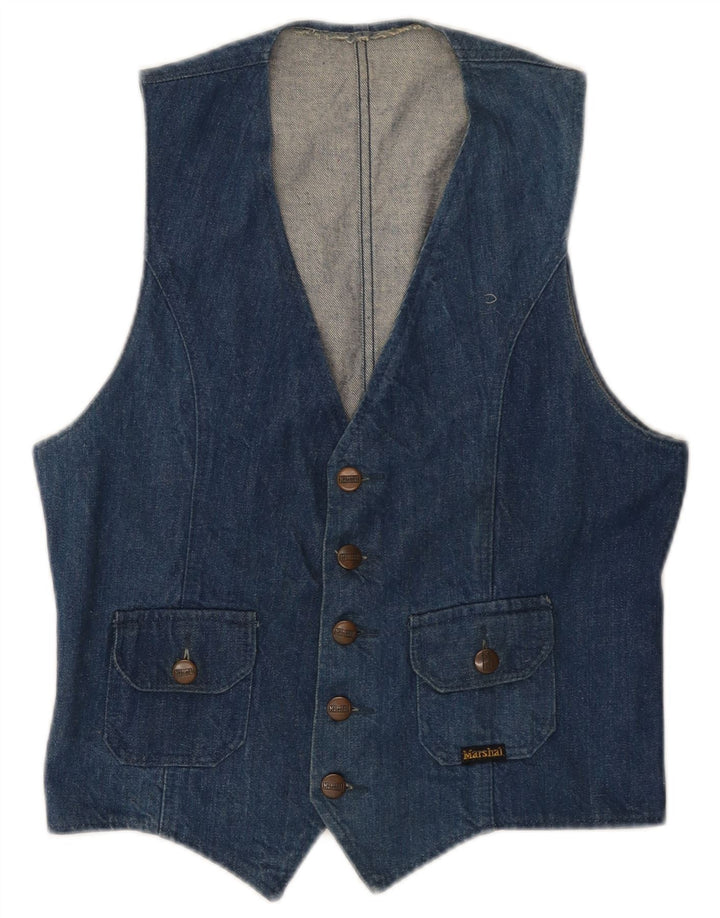 Marshal Dame denim vest UK 14 Medium Blue Cotton
