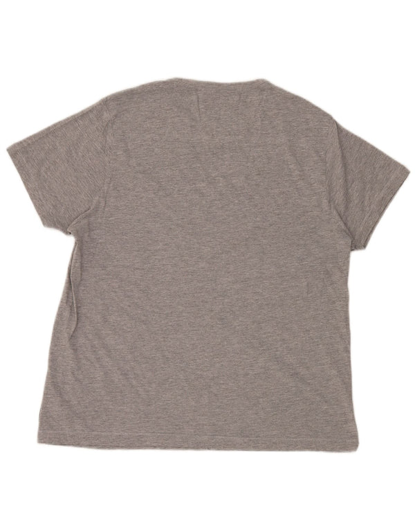 French Connection Herre T-Shirt Top XL Grå Flecked Bomuld