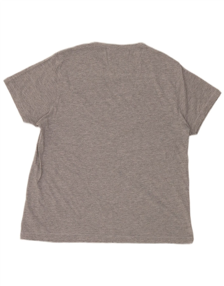 French Connection Herre T-Shirt Top XL Grå Flecked Bomuld