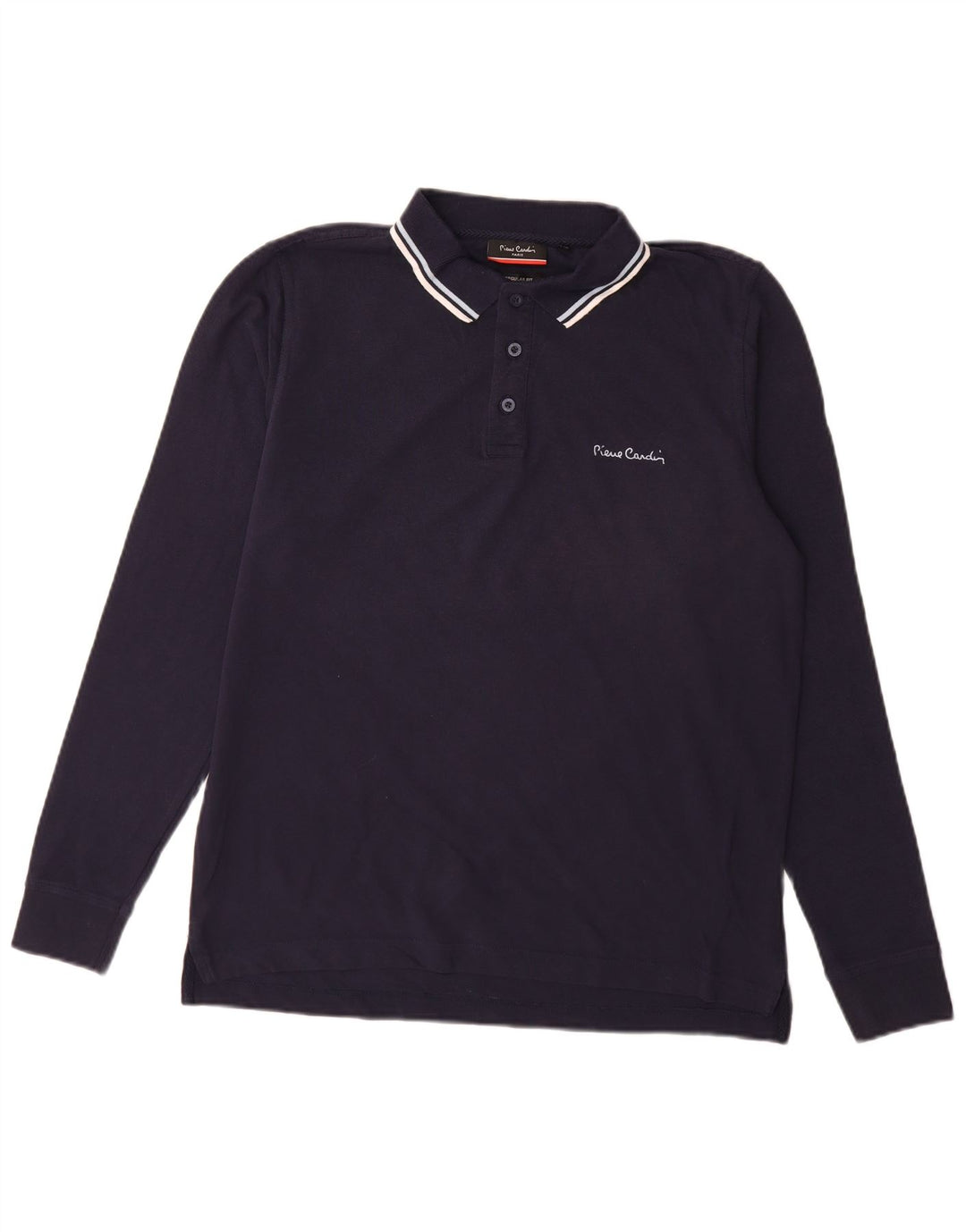 Pierre Cardin Herre langærmet Regular Fit Polo Shirt Medium Navy Blue