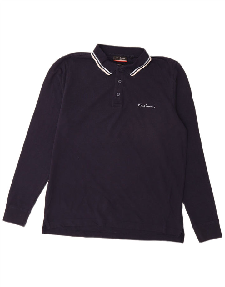 Pierre Cardin Herre langærmet Regular Fit Polo Shirt Medium Navy Blue