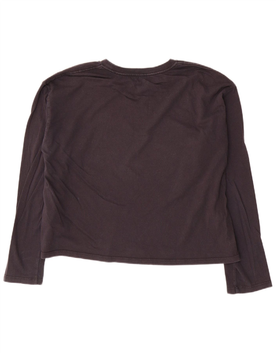 Levi's Womens Crop Top Langærmet UK 14 Medium Navy Blue Bomuld