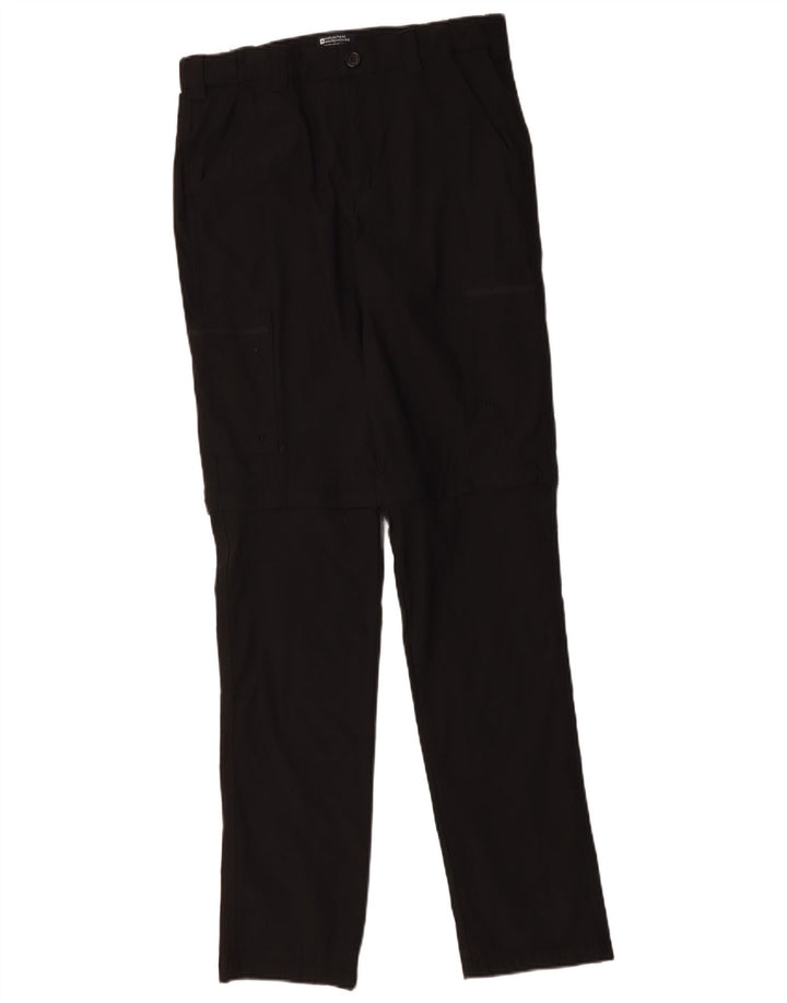 Mountain Warehouse Herre Straight Cargo Bukser W30 L33 Sort Nylon