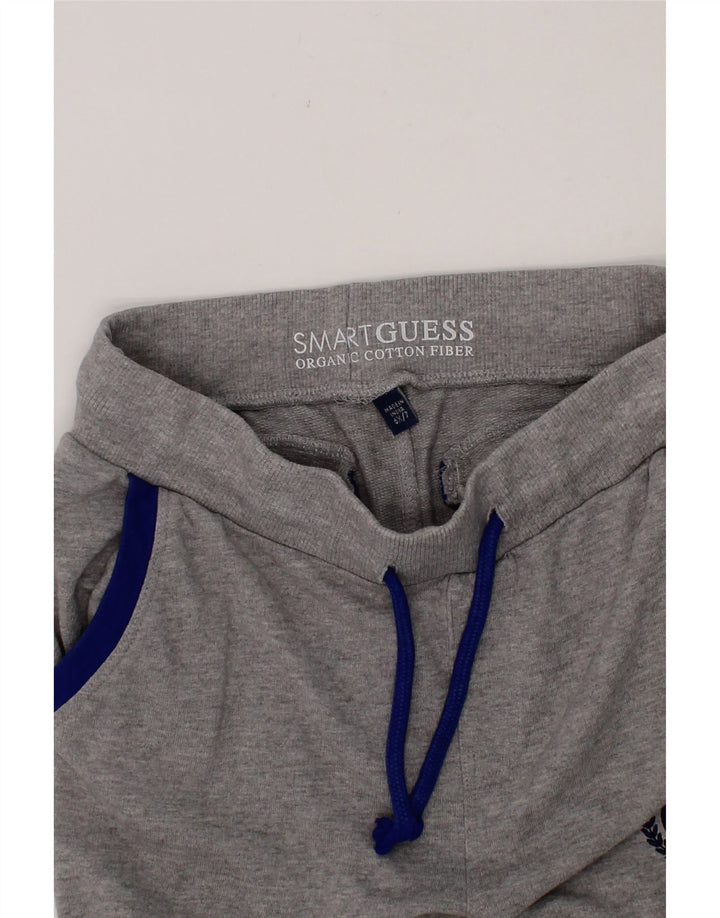 GUESS Boys Tracksuit Trousers Joggers 6-7 Years  Grey Cotton Vintage Guess and Second-Hand Guess from Messina Hembry 