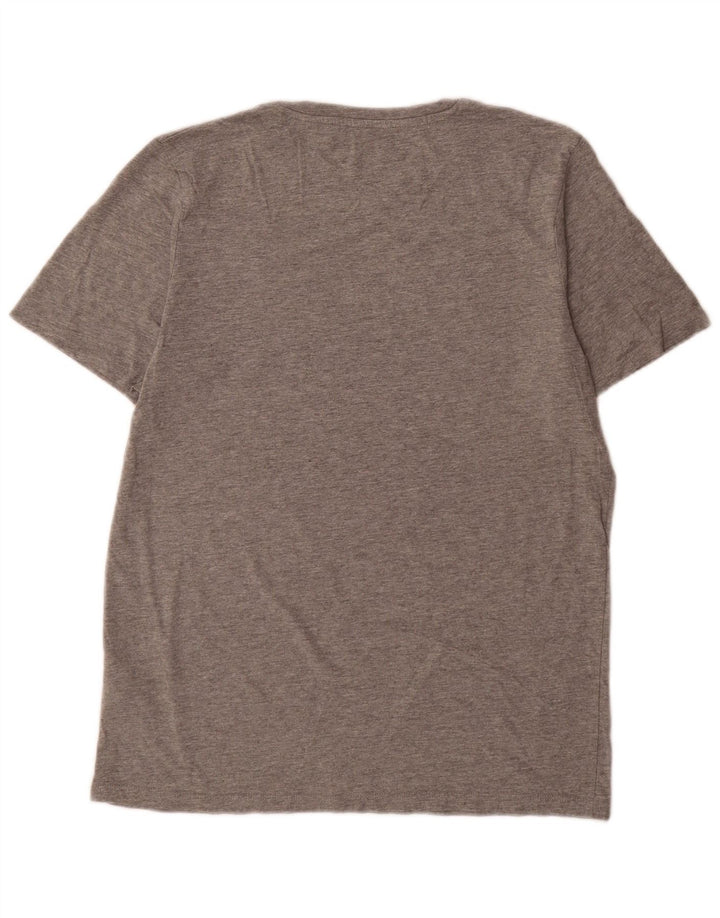 Jack & Jones Herre grafisk T-shirt Top Stor grå bomuld