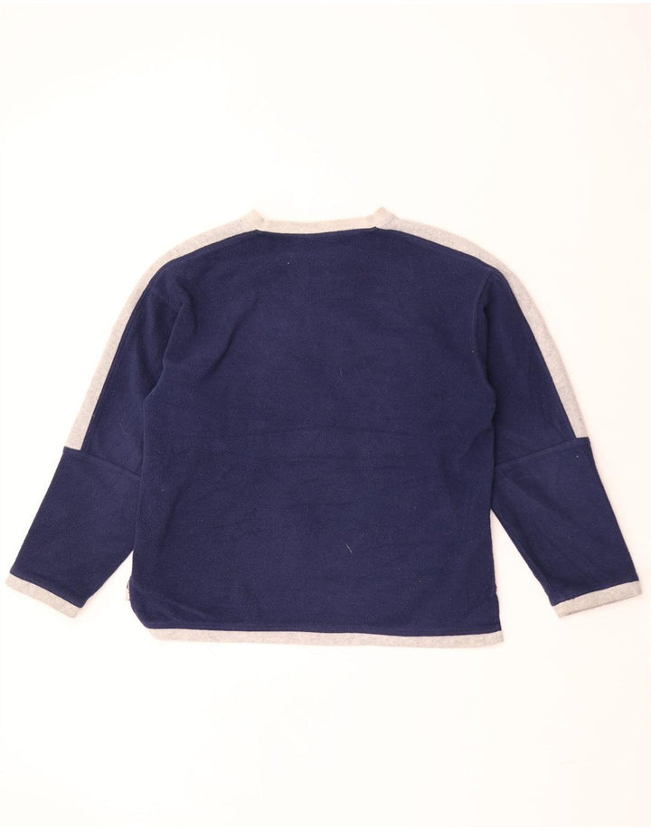 Fila Herre grafisk fleecetrøje Large Navyblå Colourblock Polyester