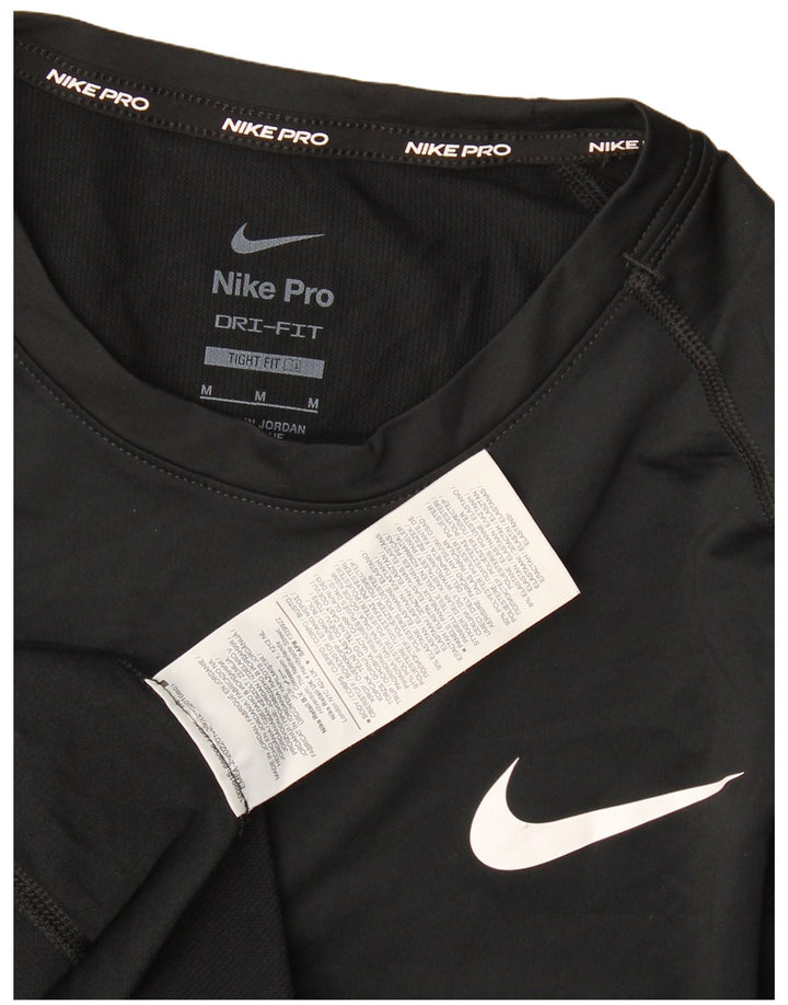 Nike Herre Dri Fit T-Shirt Top Medium Sort Polyester