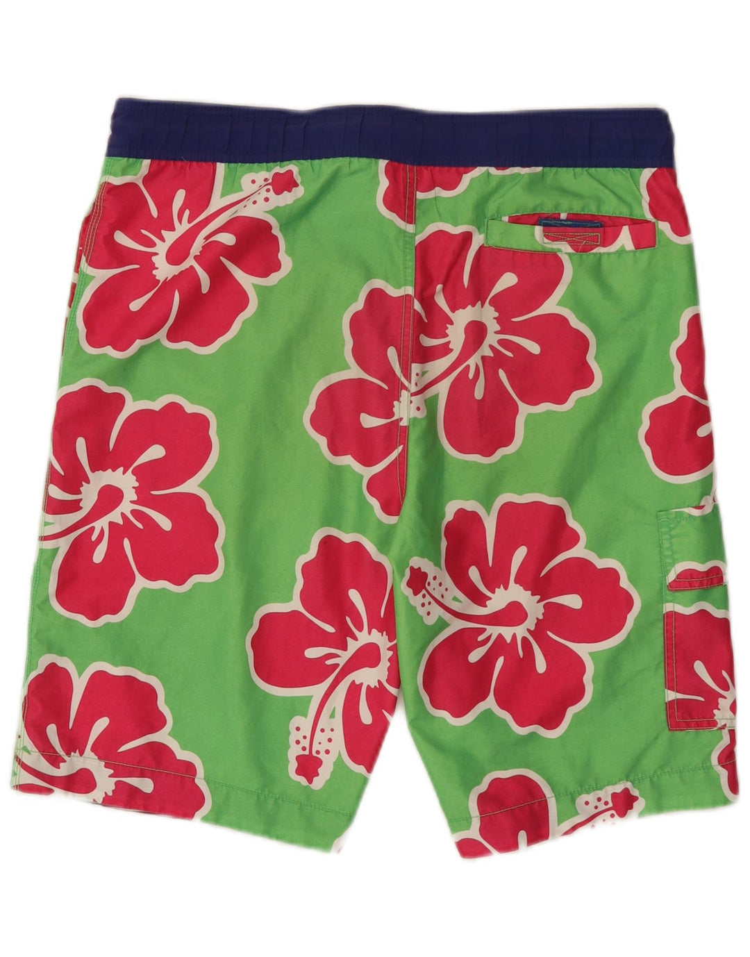 TOMMY HILFIGER Badeshorts til mænd Small Green Floral Polyester