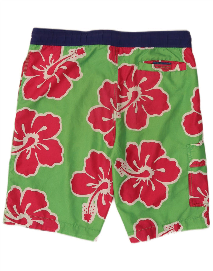 TOMMY HILFIGER Badeshorts til mænd Small Green Floral Polyester