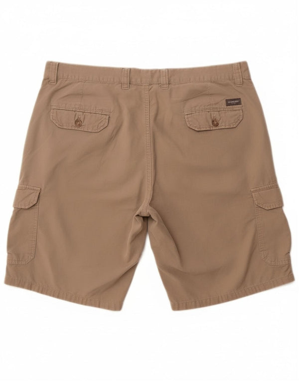 Carrera Mens 618 Cargo Shorts W36 Large Beige Cotton