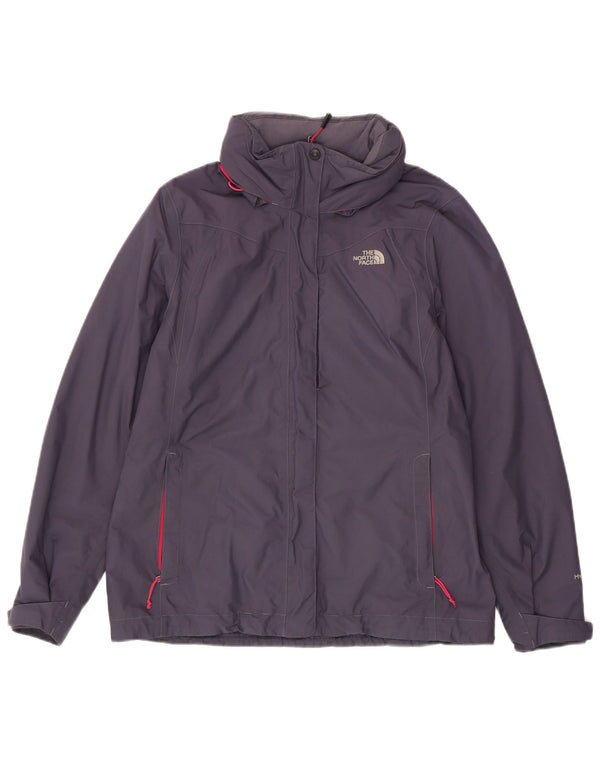 The North Face vindjakkejakke med hætte til kvinder UK 40 Stor lilla nylon