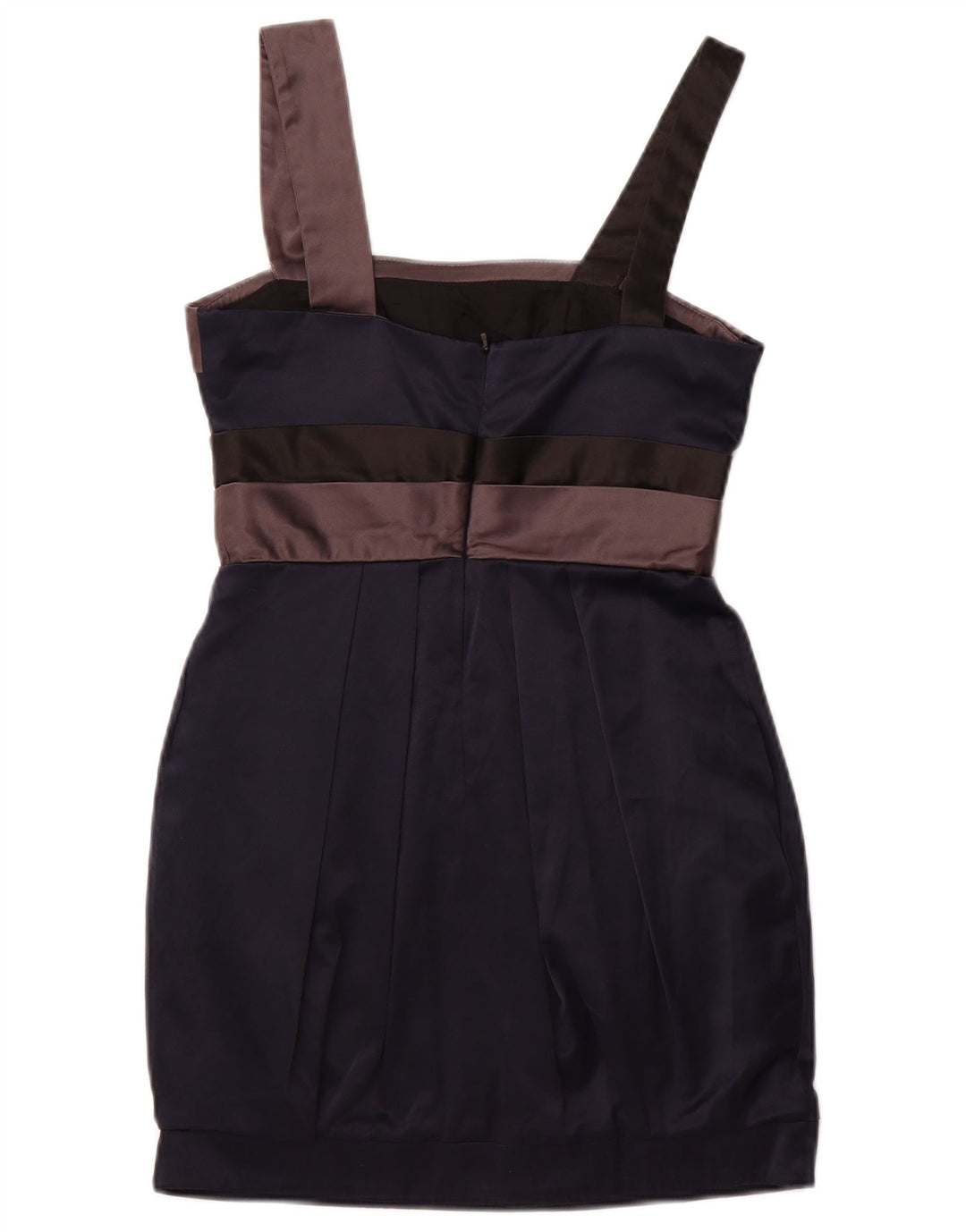 MISS SELFRIDGE Womens Sheath Dress UK 12 Medium Navy Blue Colourblock