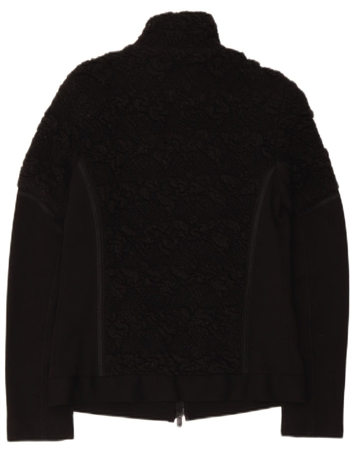 Beate Heymann Dame Cardigan Sweater UK 10 Small Black Wool