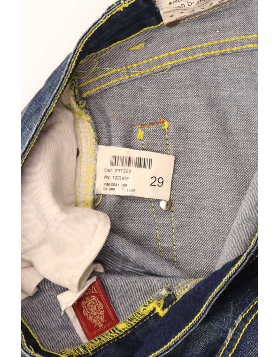 Dondup Dame Bootcut Jeans W29 L28 Blue Cotton