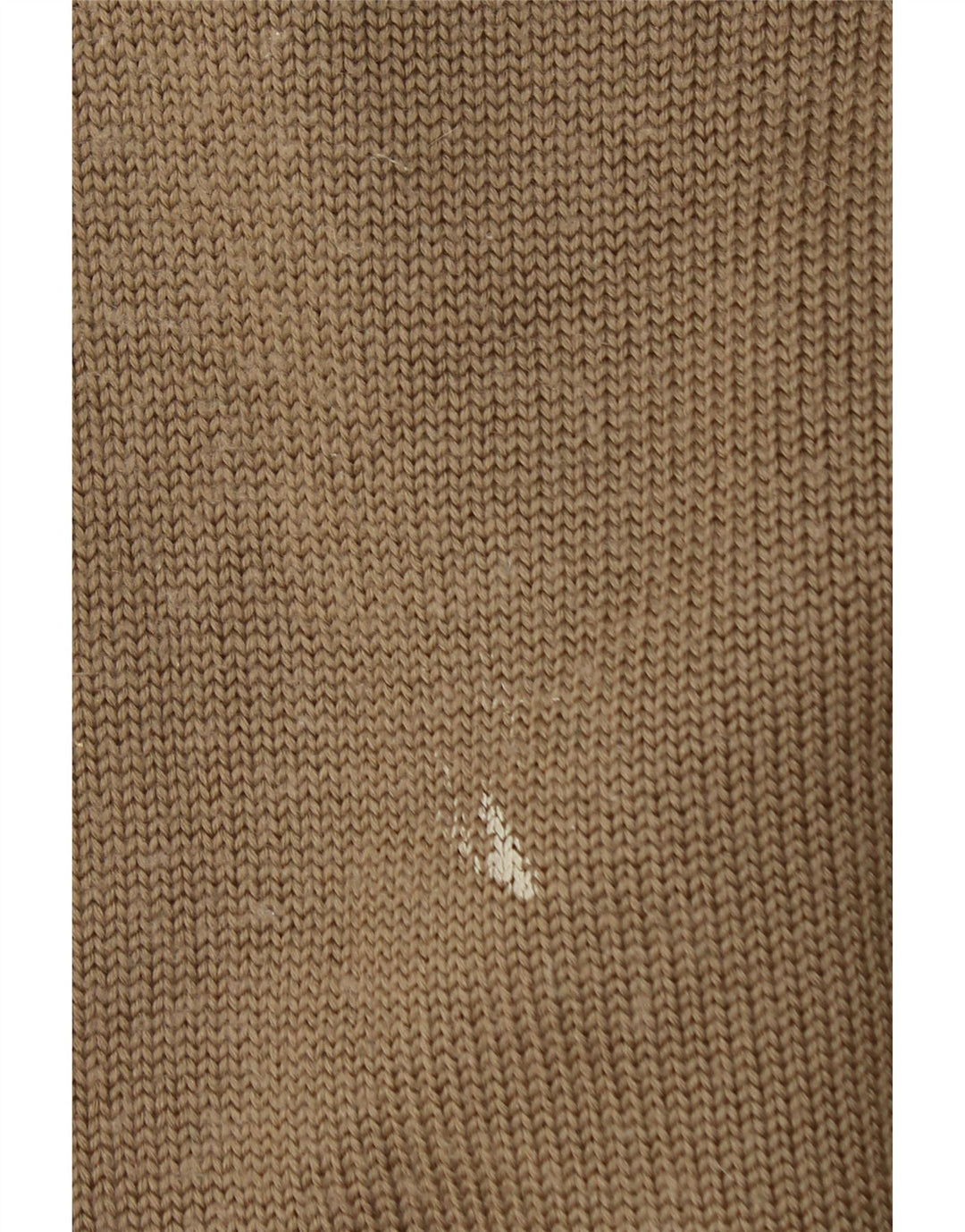 Vintage herre sweater med rund hals XL Khaki stribet