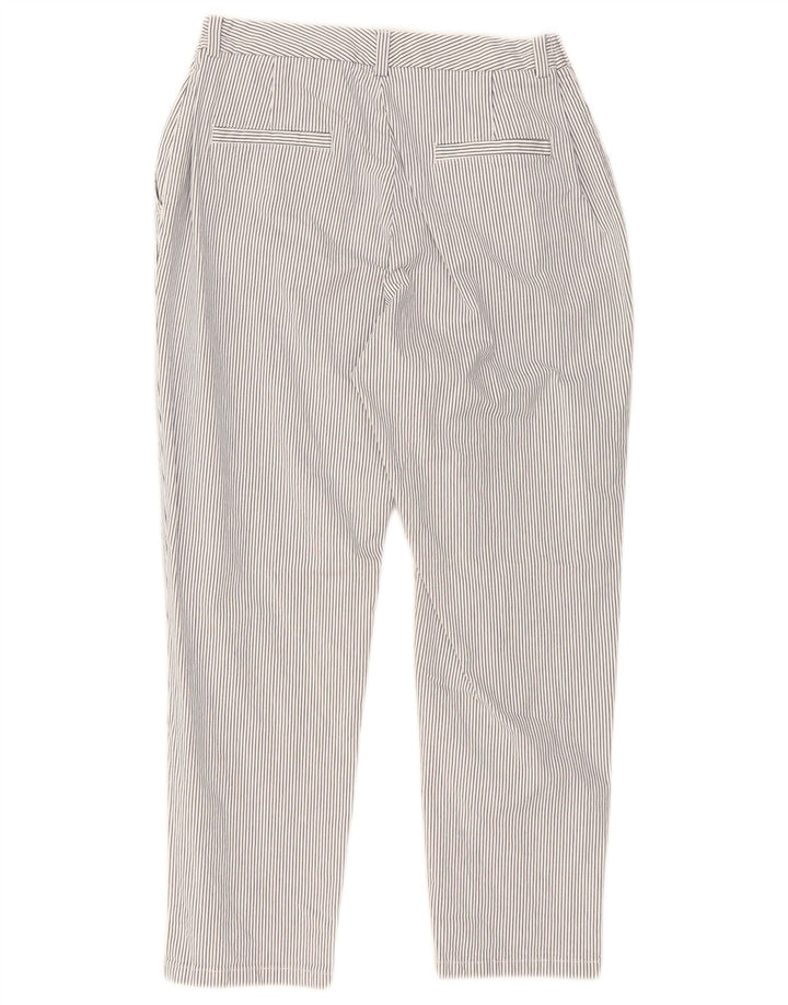 Marks & Spencer Chinobukser til kvinder UK 14 Medium W30 L26 Hvidstribet