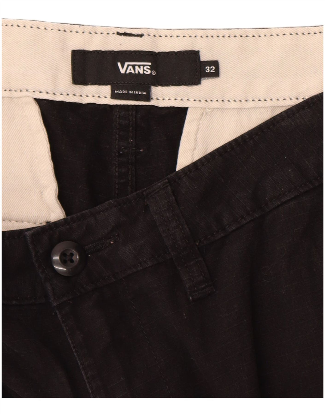 Vans Herre Cargo Shorts W32 Medium Sort Bomuld