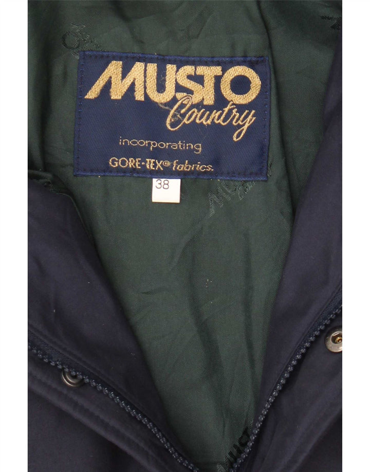 Musto Herre Parka Jacket UK 38 Medium Navy Blue Polyester
