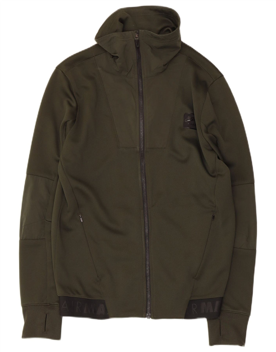 NIKE Herre Air Max Grafisk træningsdragt Topjakke Medium Khaki Colourblock