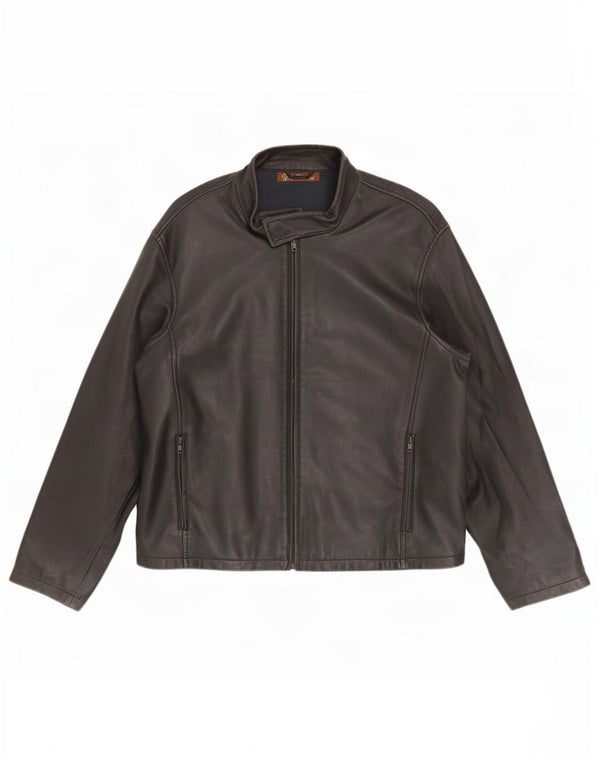 Vintage herre læderjakke UK 44 2XL Sort