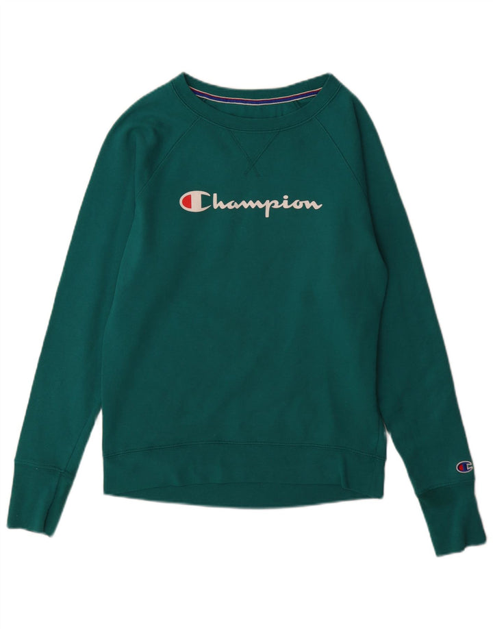 Champion Herre Grafisk Sweatshirt Jumper Lille Grøn Polyester