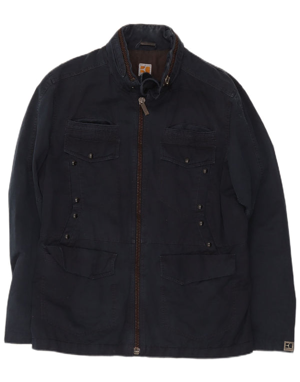 Hugo Boss Herre Hooded Utility Jacket UK 38 Medium Navy Blue