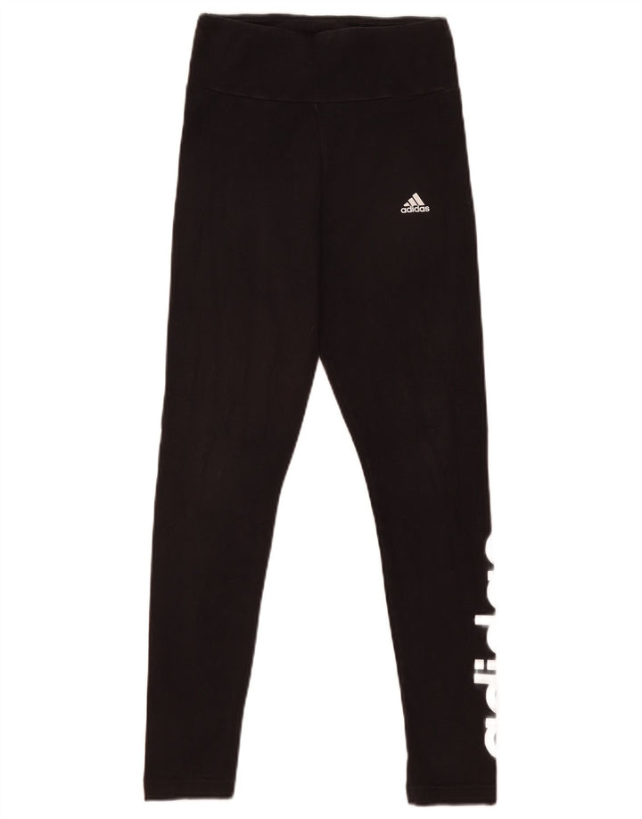 Adidas Graphic Leggings til kvinder UK 8/10 Small Black
