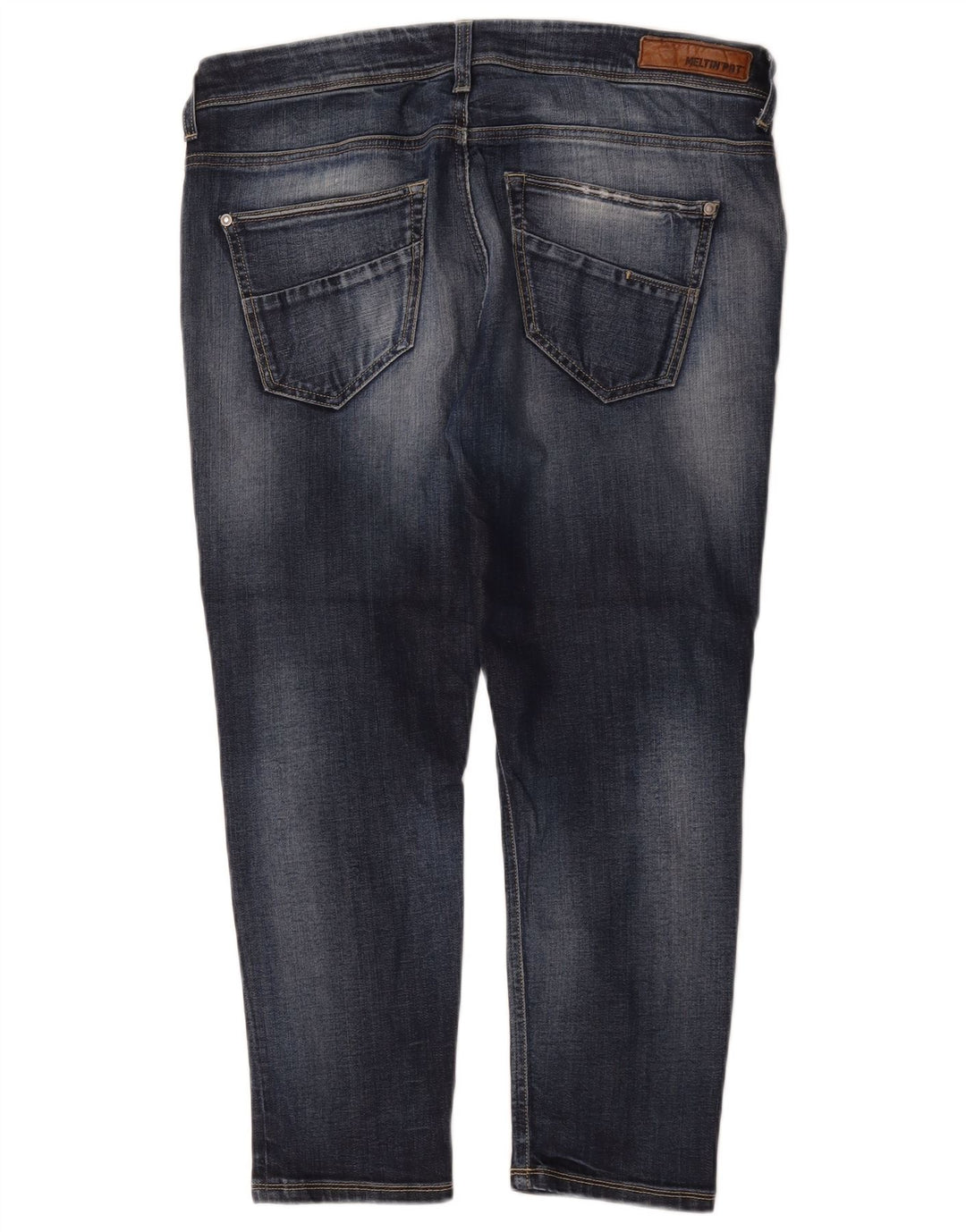 Meltin' Pot Kvinder Cropped Jeans W29 L24 Blå Bomuld
